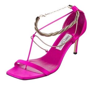 Jimmy Choo Fuchsia Strappy Heels